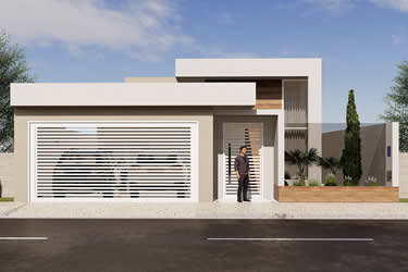 House plan with room in front