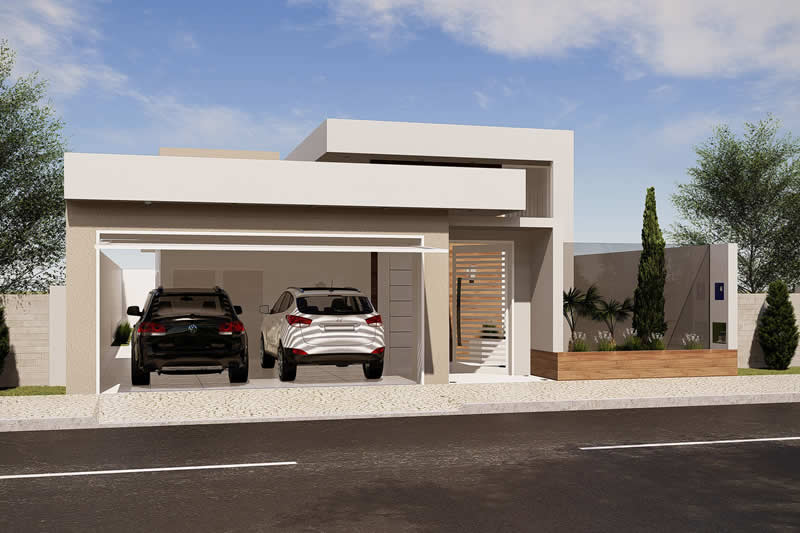 House plan with room in front