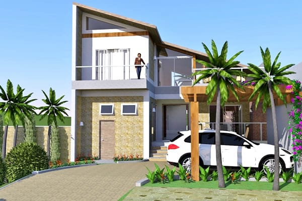 Floor plan of chalet style with 3 suites