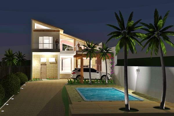 Floor plan of chalet style with 3 suites