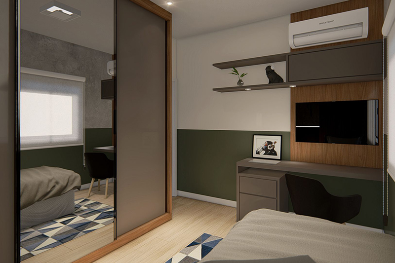 Modern house plan with 4 bedrooms