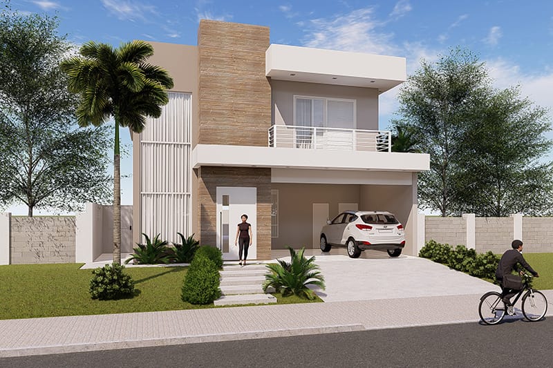 Floor plan with master suite and balcony