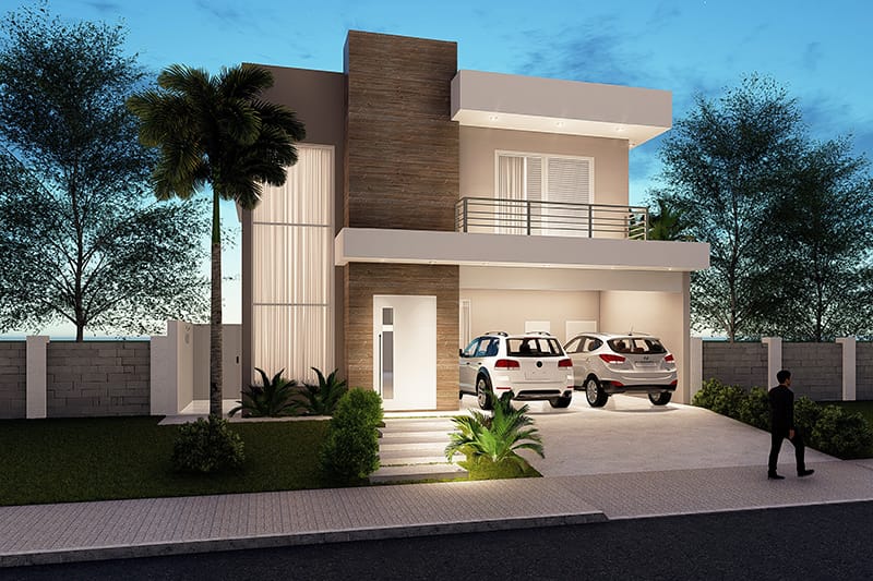 Floor plan with master suite and balcony