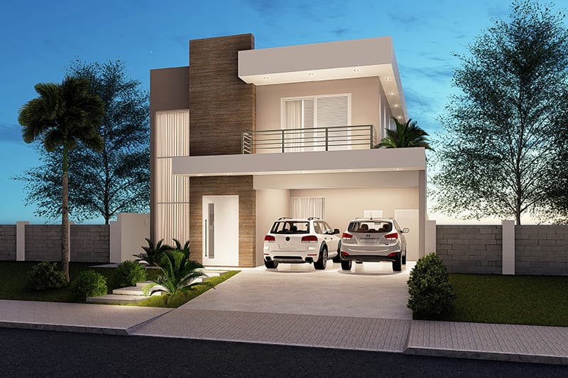 Floor plan with master suite and balcony
