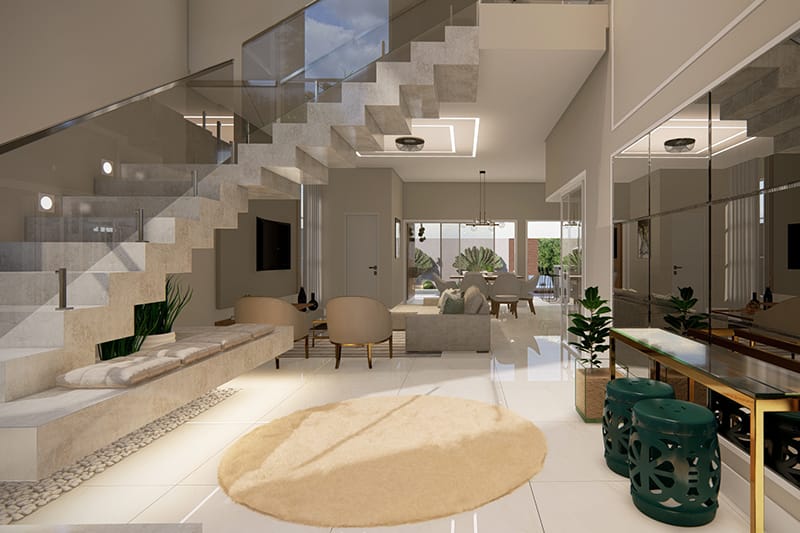 Floor plan with master suite and balcony