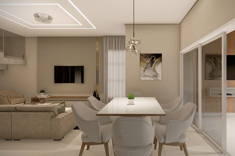 Floor plan with master suite and balcony