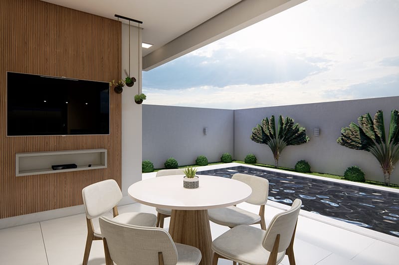 Floor plan with master suite and balcony