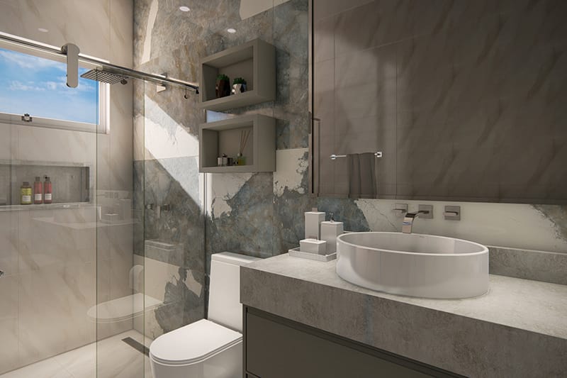 Floor plan with master suite and balcony