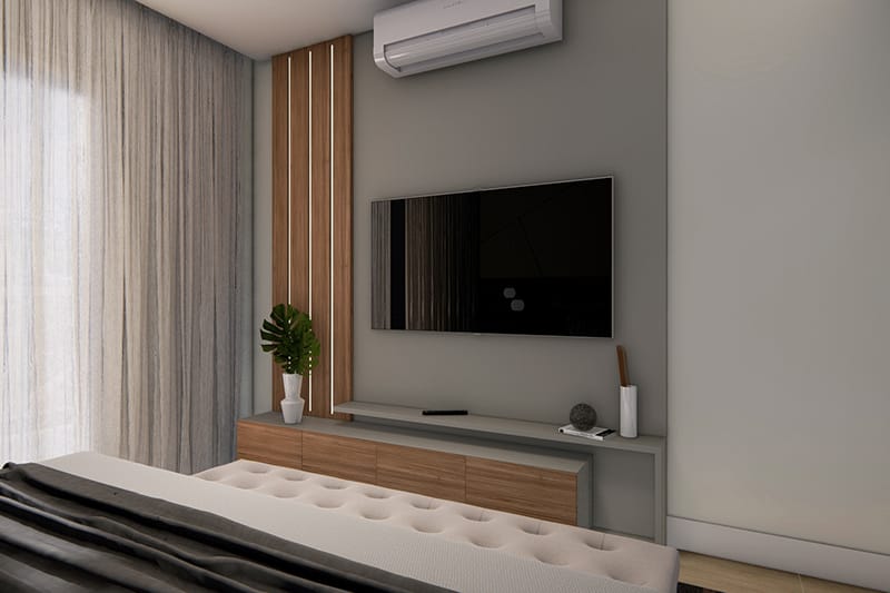 Floor plan with master suite and balcony