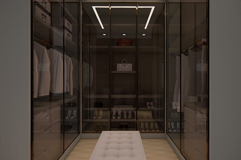 Floor plan with master suite and balcony