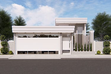 Ground floor design with double height