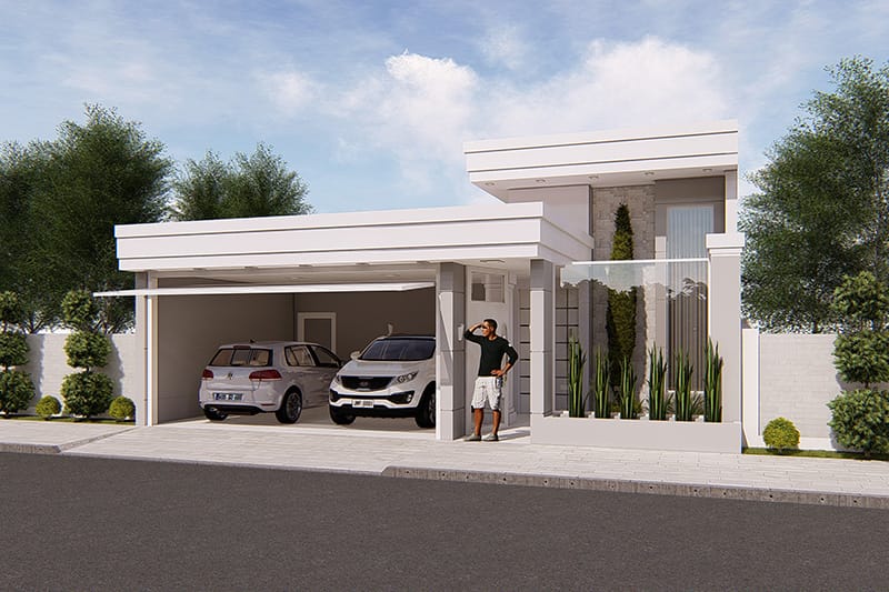 Ground floor design with double height