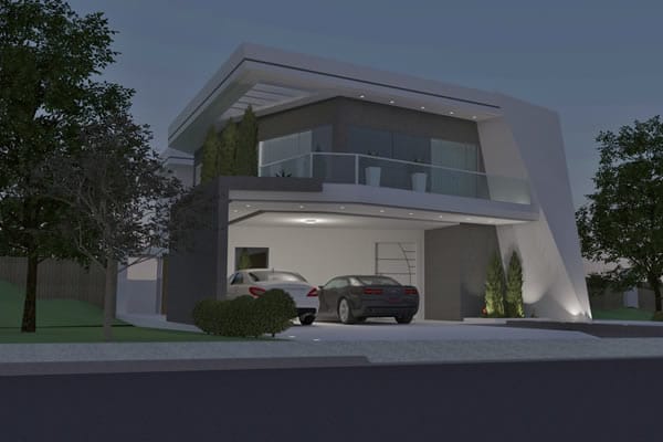 Contemporary floor plan with 3 suites