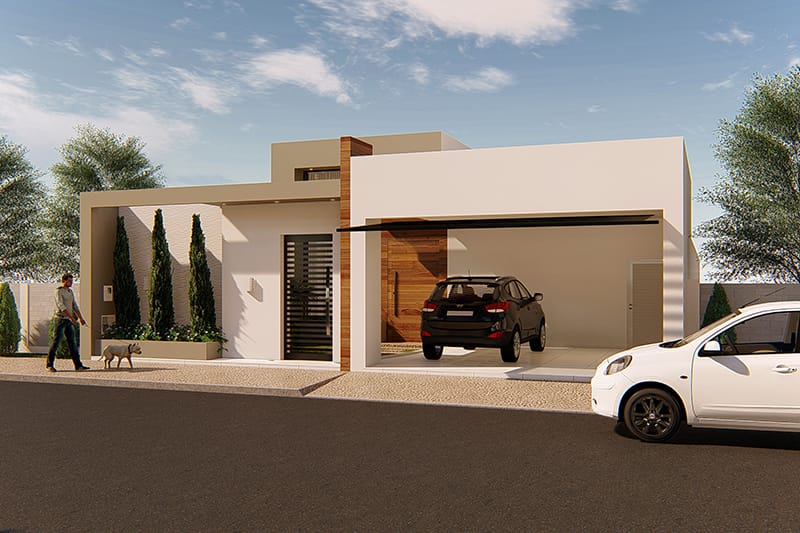 House design with separate intimate area