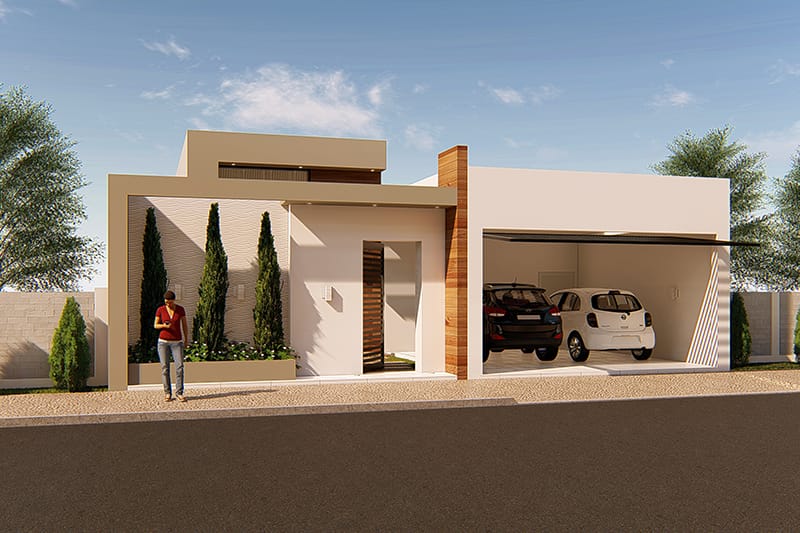 House design with separate intimate area