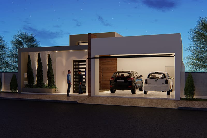 House design with separate intimate area