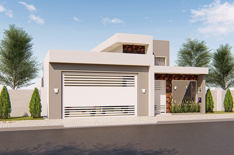 House plan with gourmet area and hot tub