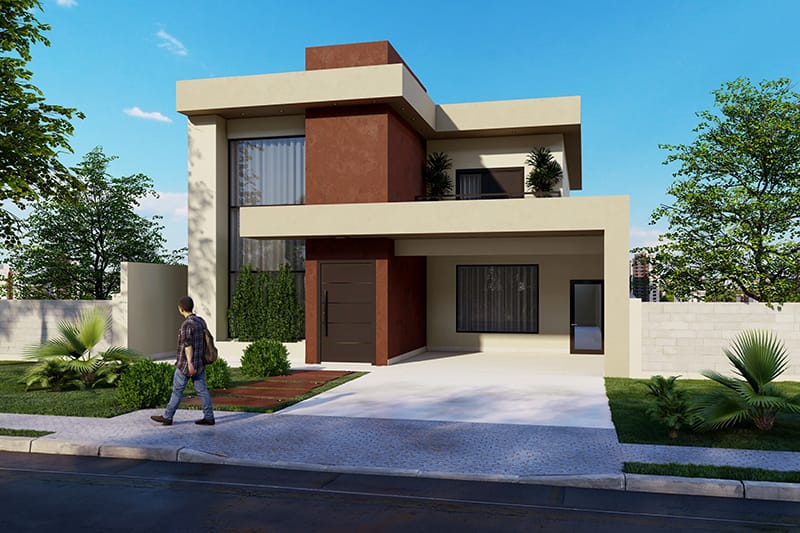 Floor plan with high ceilings