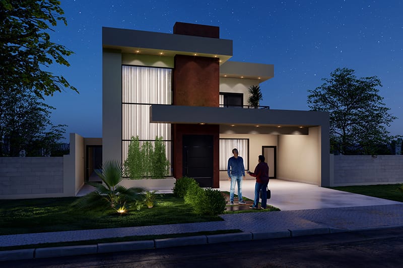 Floor plan with high ceilings