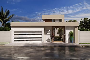 House plan with 2 bedrooms and 1 suite