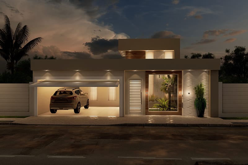 House plan with 2 bedrooms and 1 suite