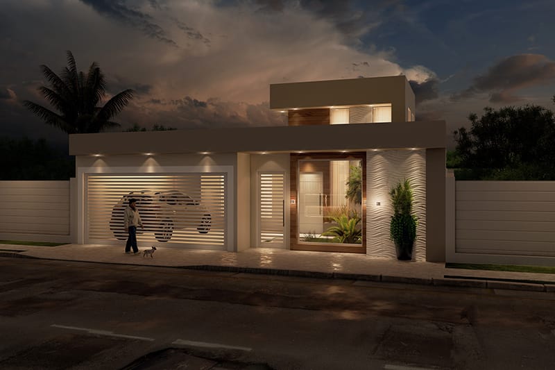 House plan with 2 bedrooms and 1 suite