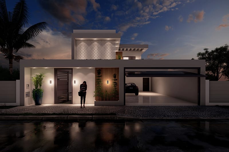 House with home office