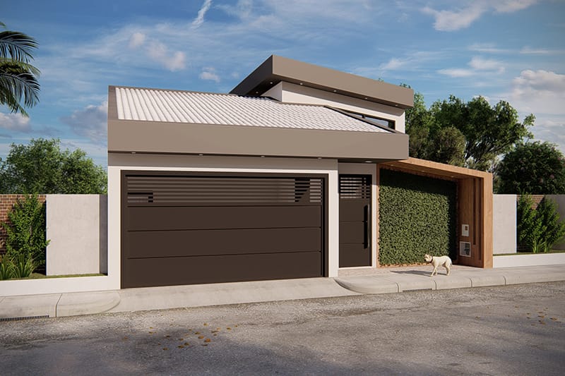 Functional one-story house project