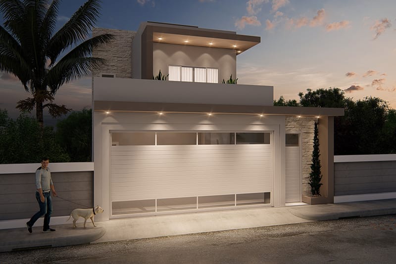 Floor plan with a clean facade