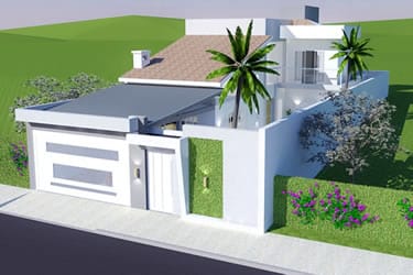 Floor plan with bedroom on the ground floor