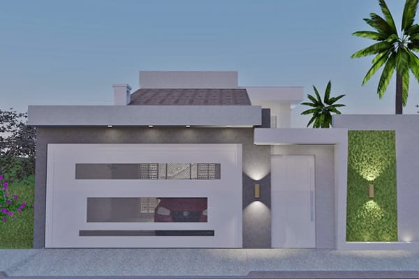 Floor plan with bedroom on the ground floor