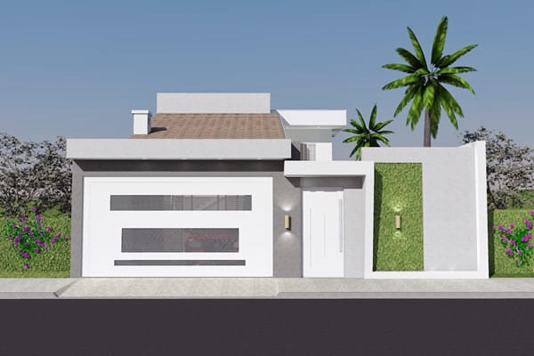 Floor plan with bedroom on the ground floor