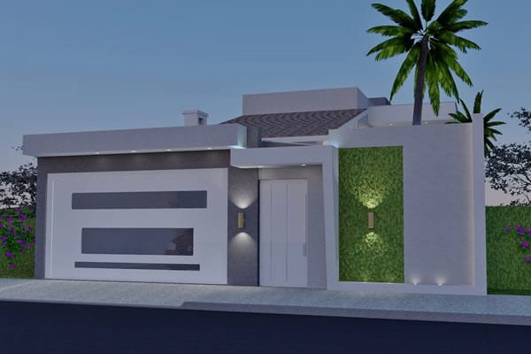Floor plan with bedroom on the ground floor
