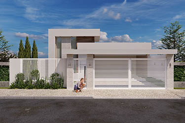 Ground floor project with hollow gate