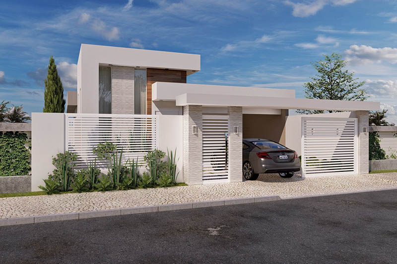 Ground floor project with hollow gate