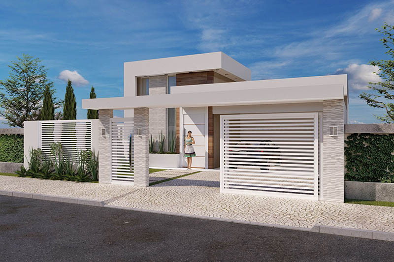 Ground floor project with hollow gate