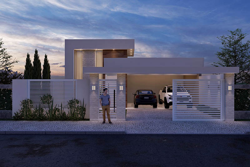 Ground floor project with hollow gate