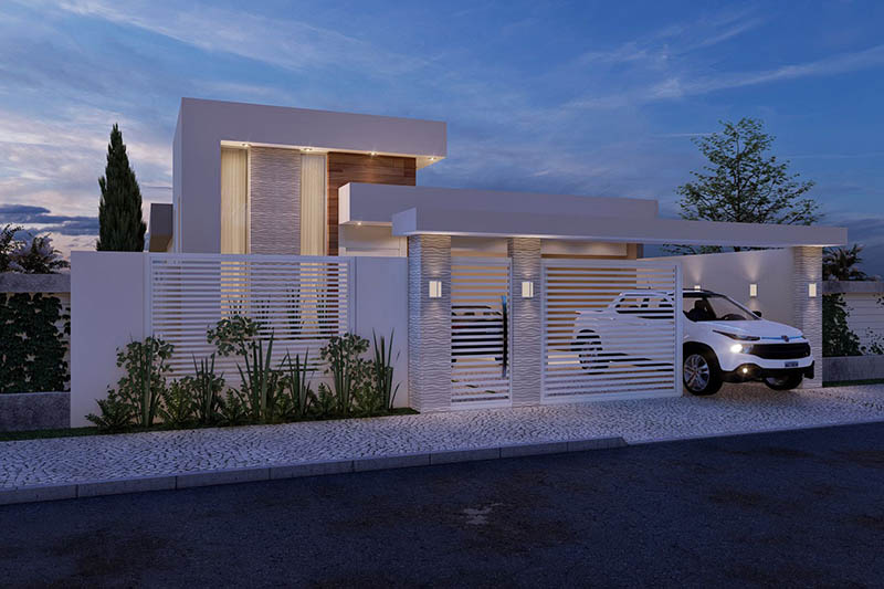Ground floor project with hollow gate