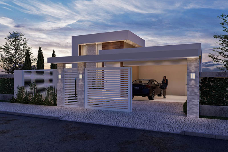 Ground floor project with hollow gate