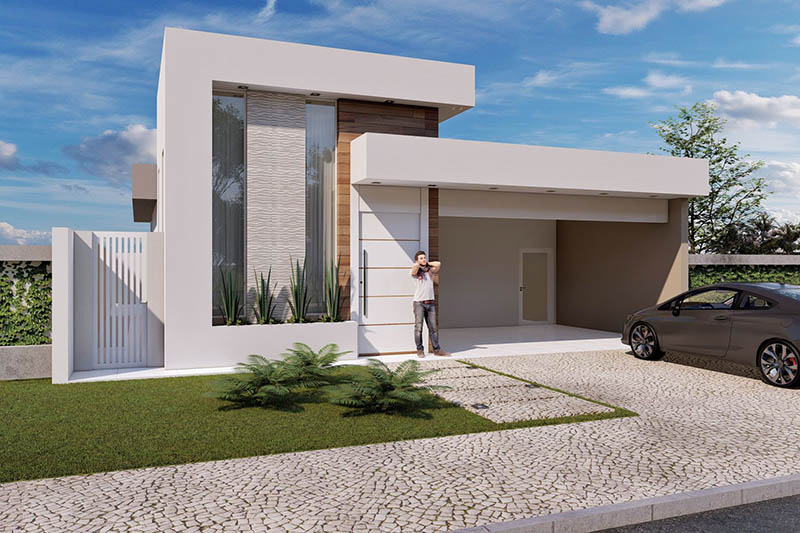 Condominium project with swimming pool