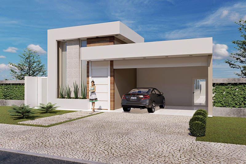 Condominium project with swimming pool
