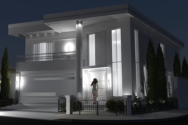 Floor plan for corner plot