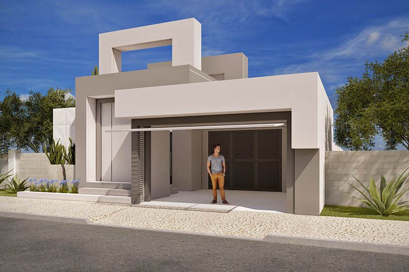 Modern and imposing house plan