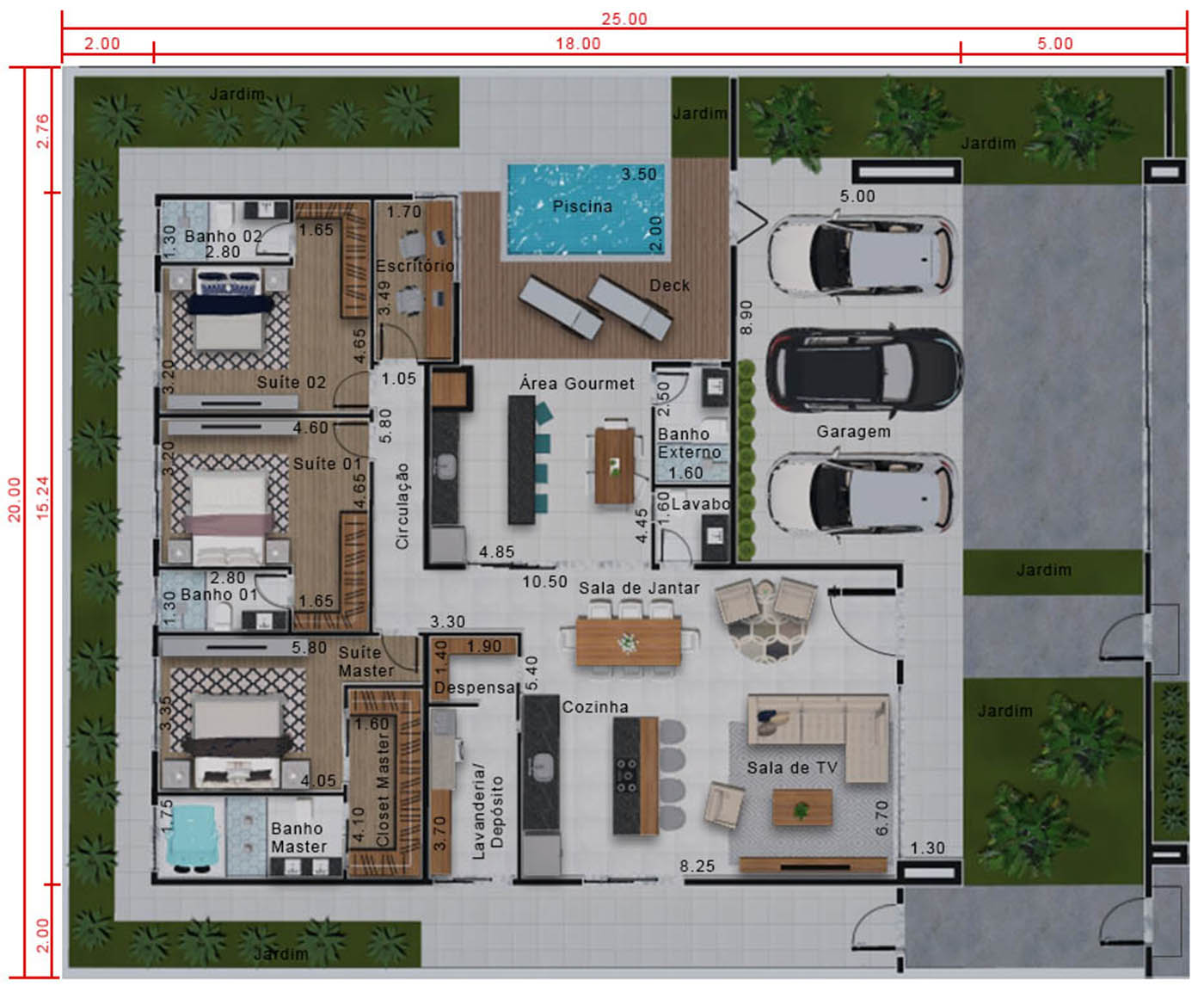 Imposing design with gate20x25
