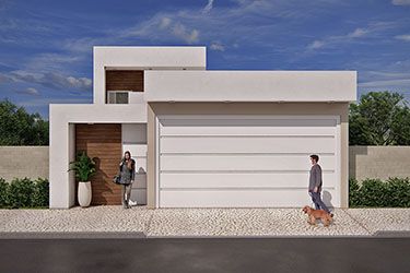Ground floor house with closed gate