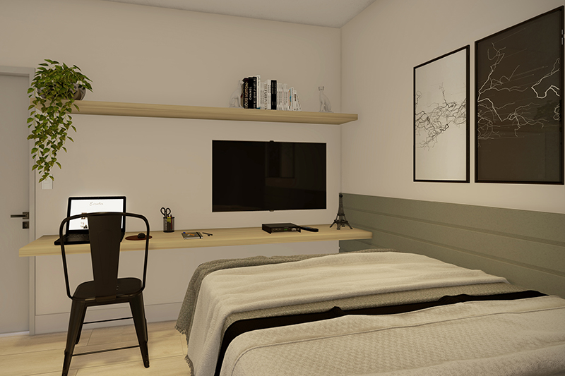 House plan with suite and closet