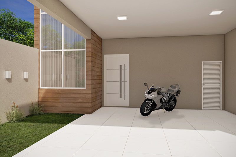 Townhouse with wood and gate
