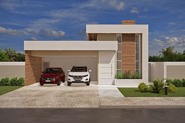 Modern design with wood