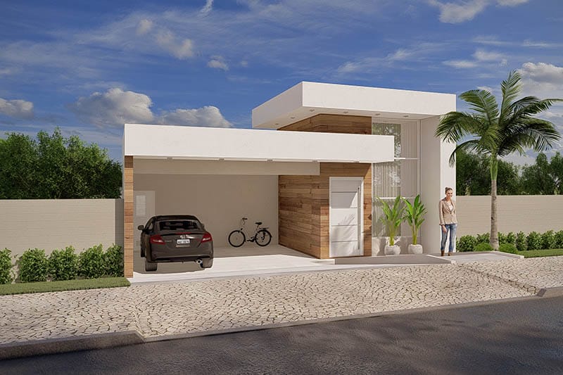 Sloping ground floor house plan