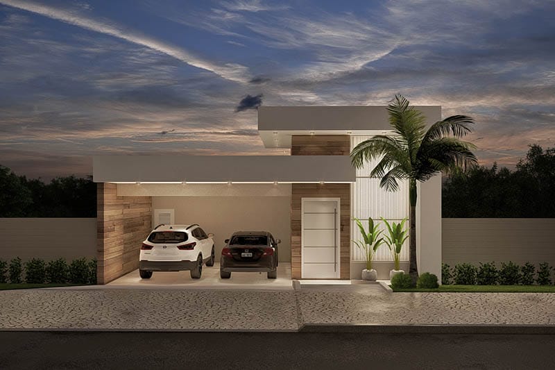 Sloping ground floor house plan